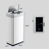 TLSUNNY 16 Gallon Motion Sensor Trash Can,Touchless Automatic Garbage Can,Brushed