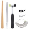 BENECREAT 6Pcs Ring Sizer Measuring Tools, Including Ring Sizer Gauge,