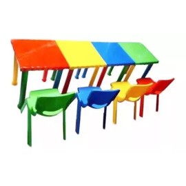 Infantil Mesita Armable Infantil De Plástico, 5 Colores A Elegir