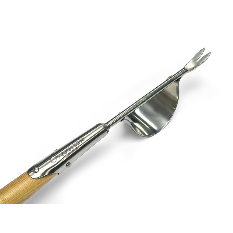 Greenman Dandelion Fishtail Weeder Daisy Grubber Long Ash Handled Stainless