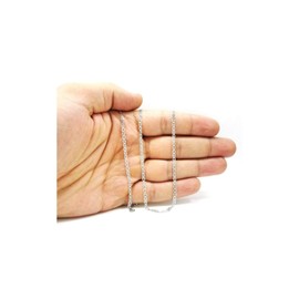 ARGENTO REALE 925 Sterling Silver Necklce 3.5MM - 8MM Solid Flat Mariner Anchor Link Chain Necklace- Sterling Silver Necklace Chain 16-30 Silver chain made in italy