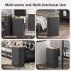 100L Laundry Hamper with Lid, Large Laundry Basket with Bamboo