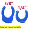 Qrity Pack of 20 Small Clip 3/8 Inch Locking Clips