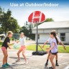 Portable Basketball Hoop 5.5-6.1Ft Height Adjustable LED Poolside Gift for