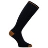 Eurosock Snow Base Ski Socks, Black/Orange, Medium