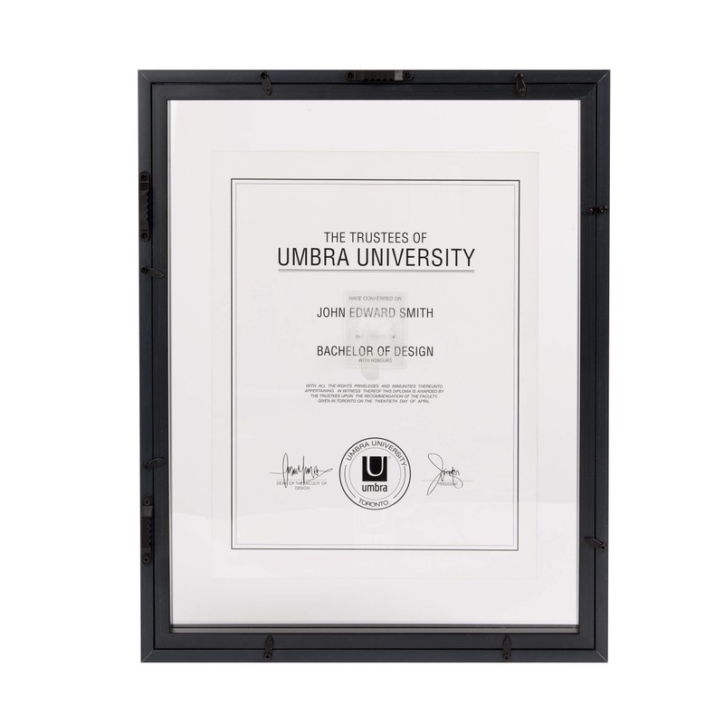 Umbra Frame for Displaying Documents, Diploma, Certificate, Photo or Artwork,