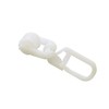 Gardinia T-roll rings with folding hooks, white, ABS, Nicht Zutreffend