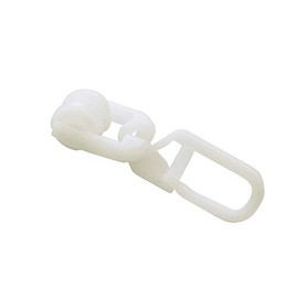 Gardinia T-roll rings with folding hooks, white, ABS, Nicht Zutreffend