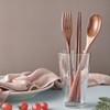 Cutlery Set, Wooden Chopsticks, Spoon, Fork Set, Storage Case, 4-piece