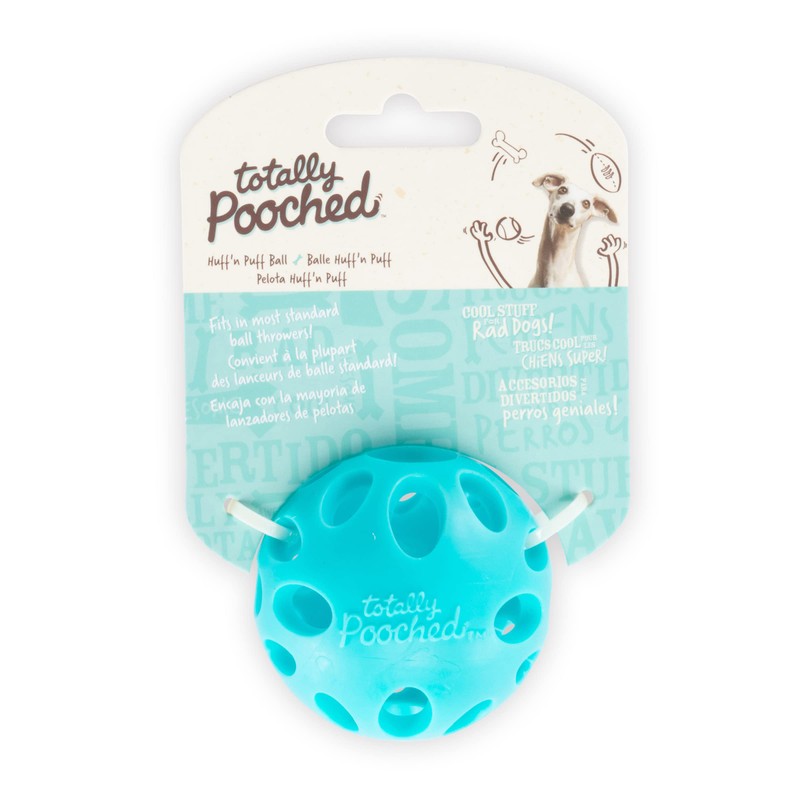 Messy Mutts Totally Pooched Huff n Puff Ball, 2.5 Inch,