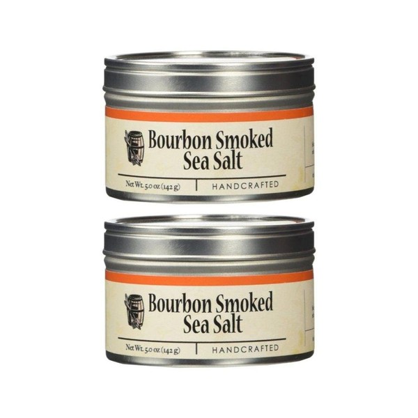 Bourbon Smoked Sea Salt 5.0 OZ (Pack of 2)