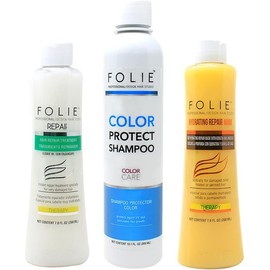 Kit Color Protect: Mascarilla, Shampoo Y Reparador Folie Profesional