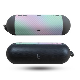 Carbon Fiber Speaker Skin Compatible with Beats Pill (2024) - Cotton Candy - Premium 3M Vinyl Protective Wrap Decal Cover - Easy to Apply | Crafted in The USA by MightySkins