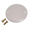 White PVC Circular Box Lid - 65mm Diameter with 2