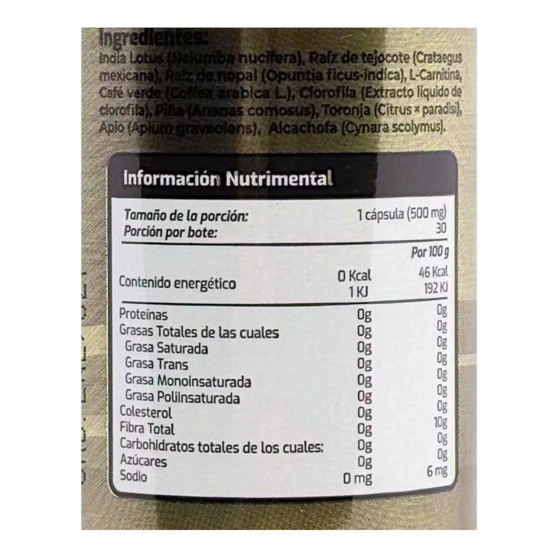 Bypass Bpri 30 Cap Inhibidor De Apetito 100 Natural Sin