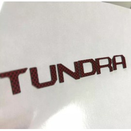 Advanced Trims RED CARBON DASHBOARD LETTERS FOR TUNDRA 2022 23 24 2025 DASH INSERT NOT DECALS