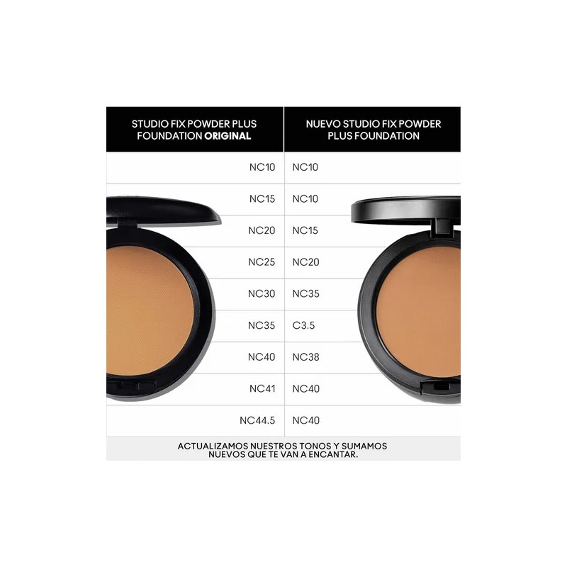 Repuesto Base En Polvo Compacto Mac Studio Fix Powder Plus