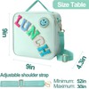 Insulated Lunch Bag Preppy Lunch Box with Adjustable Shoulder Strap,