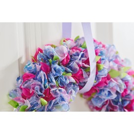 Flat styrofoam ring, white, diameter approx. 17 cm