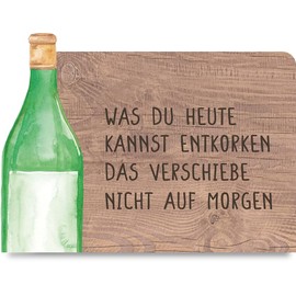 Wein Geschenk Holzkarte - Entkorken Geburtstagskarte | Korkenzieher Deko, Freches Wein Geschenk, Weinliebhaber Geschenk, Geschenk für Genießer, Originelle Geschenkidee für Weintrinker