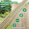 Jollybower 3ft x 13ft Natural Bamboo Slat Fence, Outdoor Split