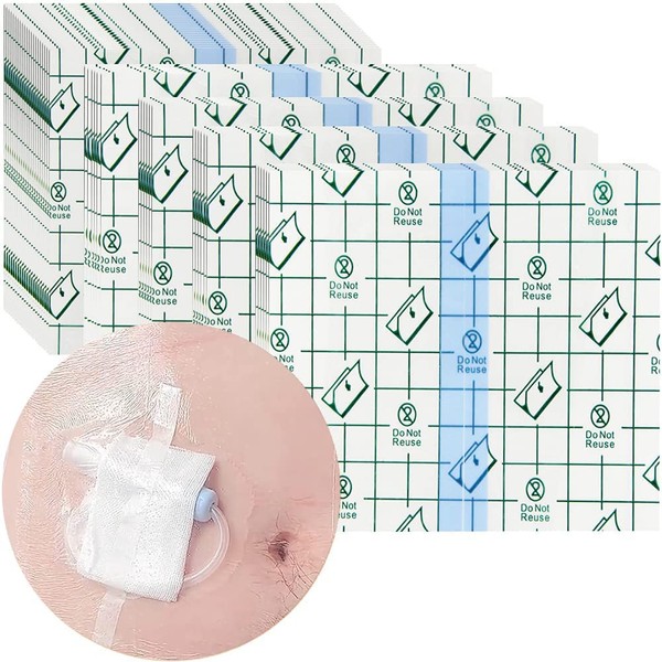 Waterproof Shower Cover Shields for Dialysis Port Picc Line Chest Catheter PD Peritoneal Dialysis Chemo Port Feeding Tube G-Tube Patient ，Shower Protector 8"x8"(Pack of 25)