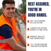 Plasticplace 55-60 gallon Trash Bags │ 1.2 Mil │ Orange