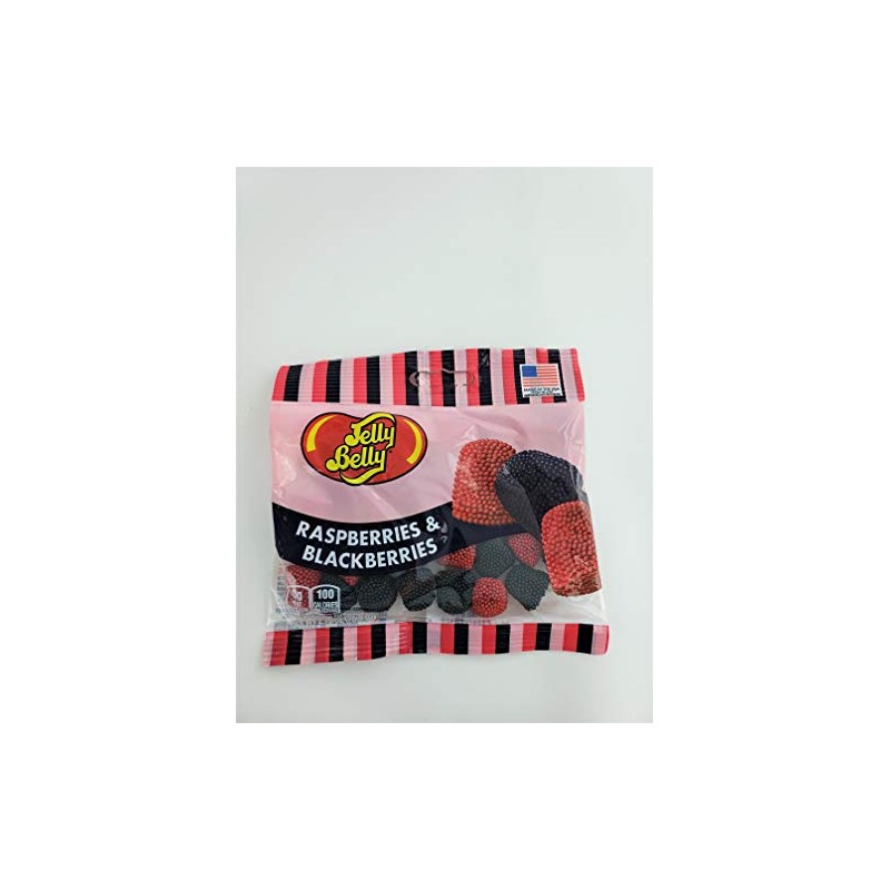 Jelly Belly Raspberries and Blackberries, 2.75-Ounce Bag (1 bag)