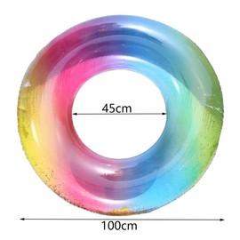 Swimming Ring Adult Inflatable Sequin Swimming Ring, Summer Large Swimming Ring, Inflatable Swimming Ring, Sequin Swimming Ring, Suitable for Summer Pool Parties