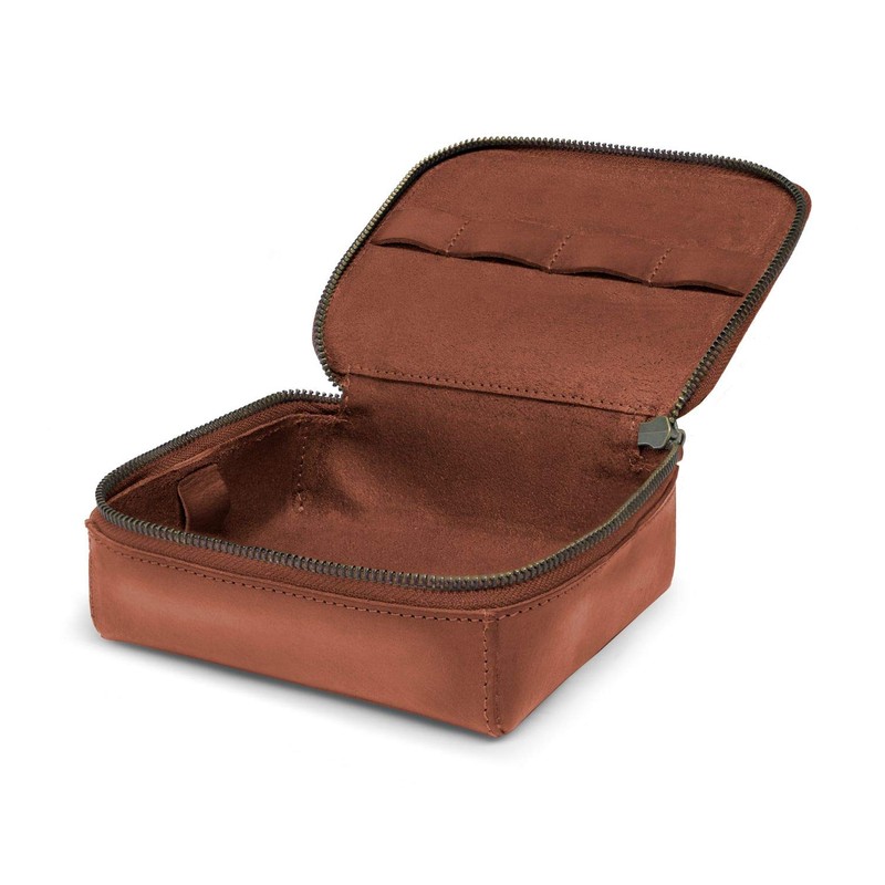 DRAKENSBERG travel cable-organizer and case for headphones, Tech Kit, leather,