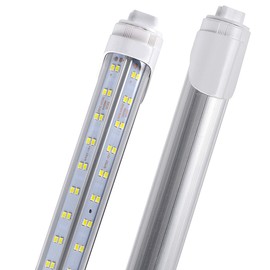 douyidou 4 Pack, 120W 8ft R17D LED Tube Light, F96t12 HO 8 Foot Bulbs, 96'' Shop Light to Replace T8 T12 Fluorescent Bulbs, 100-277V Input, 19800LM, Cold White 6000K, Clear Lens