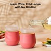 Rabbit Wine Freezable Glasses Chillable Stemless Wine Glasses, Freeze to
