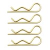 4 Jockey Wheel Spare Retaining R Clips 6mm Pin Catch