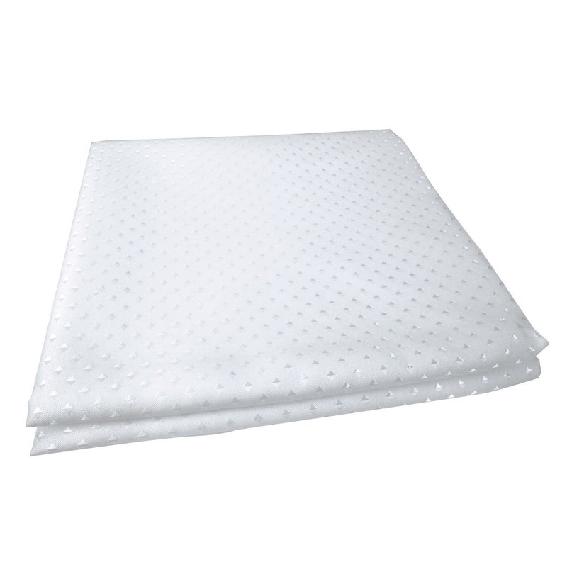 Euroshowers WHITE DIAMOND FABRIC SHOWER EXTRA LONG AND EXTRA WIDE