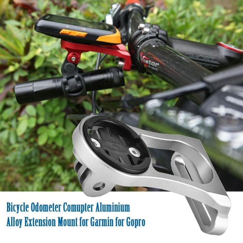 Bicycle Computer Mount Aluminum Extension Odometer Mount Holder for Garmin