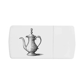 'Vintage Coffee Pot' Pill Box with Tablet Splitter (PI00033996)