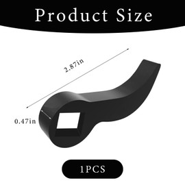 Yingjie Crowbar Adapter Head,Pry Bar Wrench,pry bar Wrench Adaptor Tool,Half Shaft Removal Repairing Tools,for Crafted from Cr V Steel Compact Pry Bar, 1/2 Inch Drive Ratchet,for Tight Spaces(Black)