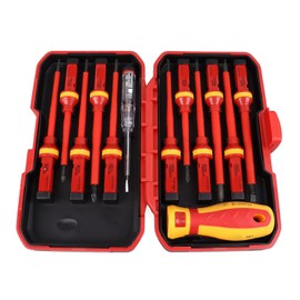 Professional Insulated Screwdriver Set, Complete Tool Kit with Interchangeable Handles, Ergonomic Handle, Certified Safe for Electricians Use
