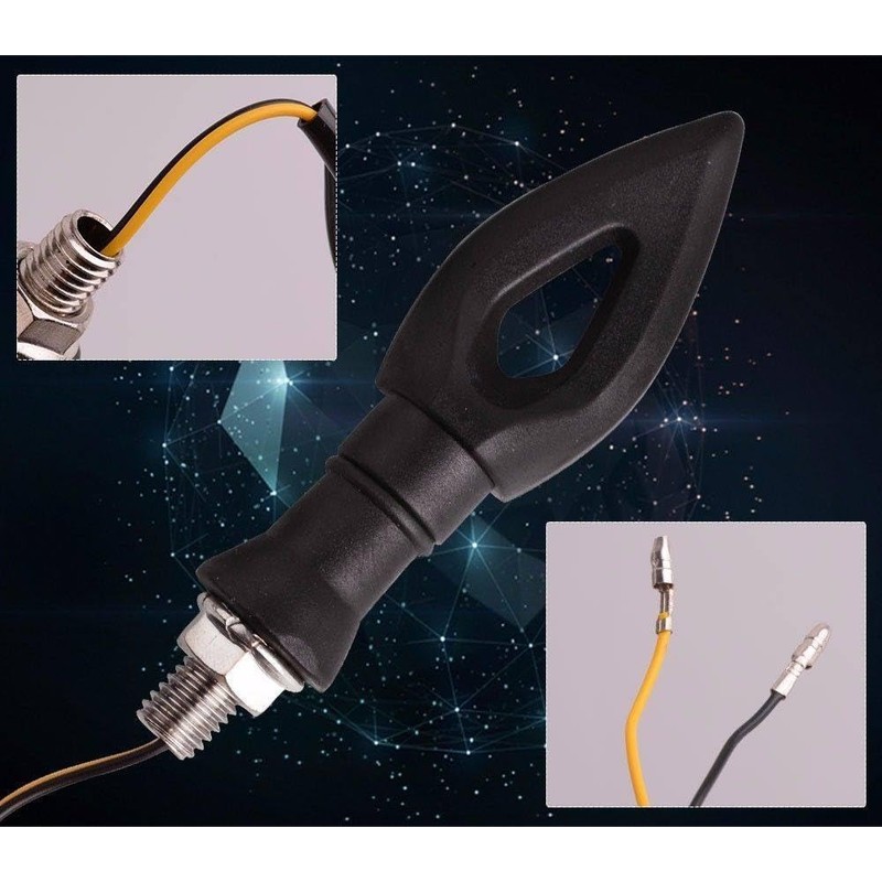 TDR 4x LED Turn Signal Indicator Light Black For Kawasaki