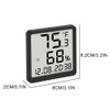 ThreeH Slim Digital Thermohygrometer & Clock with Magnetic Back for