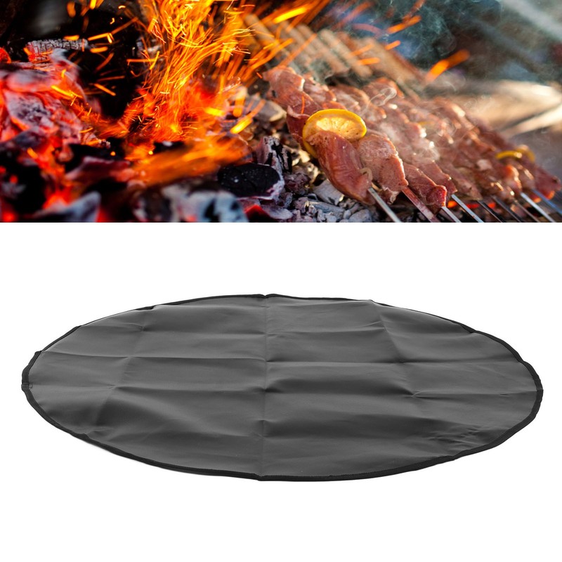 Under Grill Mat Round Rain Proof Dust Proof Sunshade Grill