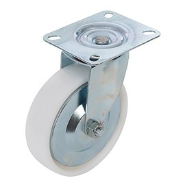 Polypropylene Castor Wheel 125 mm/160 kg, Transport, Transport Device swivel castor, Castor Heavy Duty Roll with a Heart of Jesus Pendant 2.5 cm