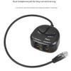 Peakloong Two Mute Switch Training Adapter Dual RJ9 Sockets to