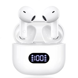  2023 Model Bluetooth Earphones, Bluetooth 5.3 Technology, Instant Connection, Wireless Bluetooth LED Display Display, Type-C Rapid Charging, Earphones, Headset, Up to 55 Hours