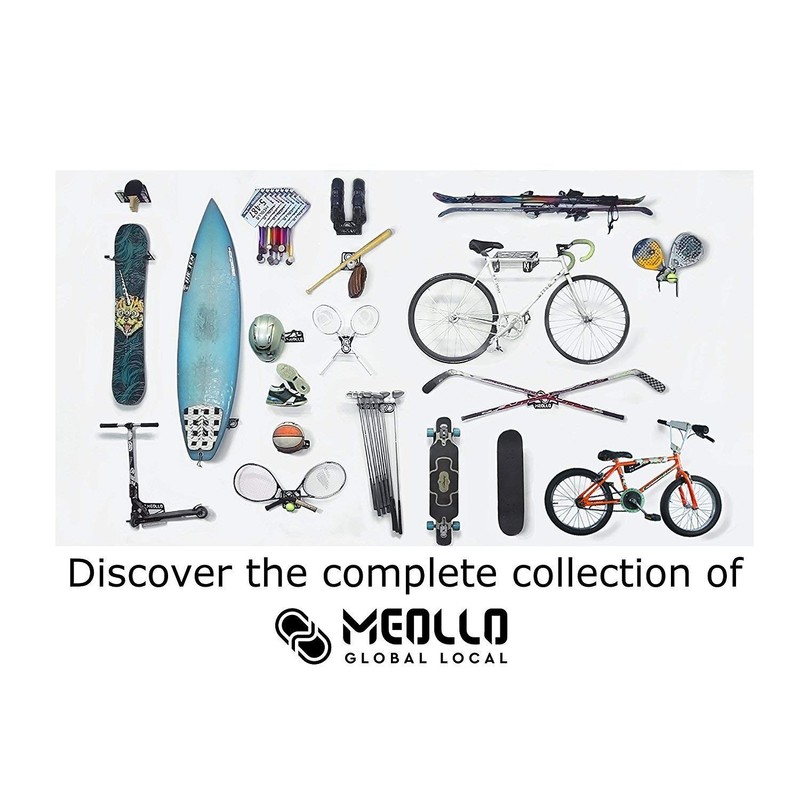 MEOLLO Longboard rack wall mount (100% Steel) (white)