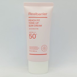 Real Barrier Peach Fit Tone-Up Sun Cream 50ml (SPF50+) / 리얼베리어 피치핏 톤업 선크림 50ml(SPF50+)
