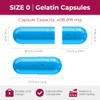 Empty gelatin Capsules Size 0 - (100 Count) Empty Capsules