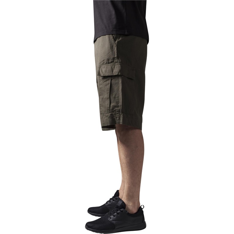 Urban Classics Men's Camouflage Cargo Short, Green - Grün (olive