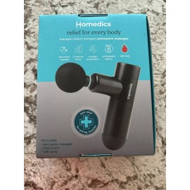 Homedics Active Fit Compact Percussion Body Massage, Soothing Heat, cordless
