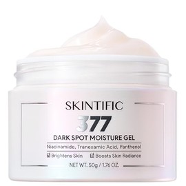 SKINTIFIC 377 Gel Hidratante facial para Manchas Oscuras con Glutatión 50g, Ácido Tranexámico, 5X Ceramida, Textura Ligera, Aclara Hiperpigmentación